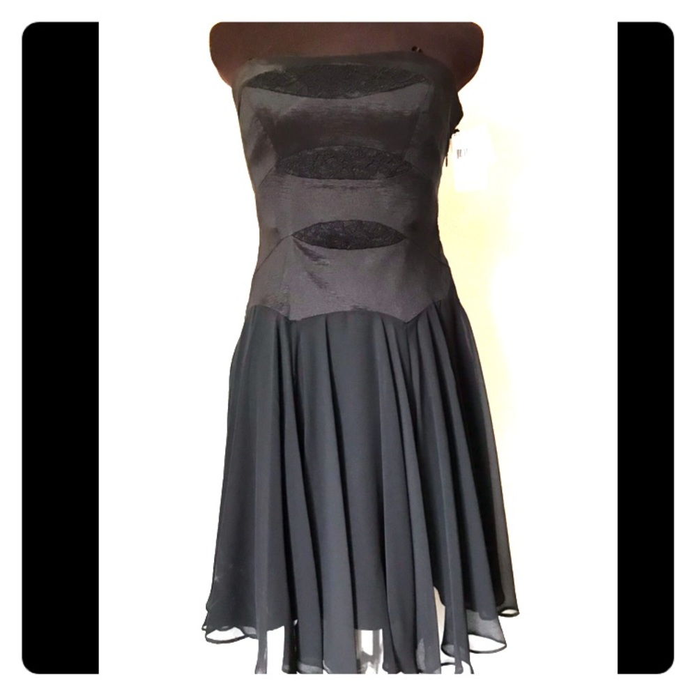 Black Strapless Dress